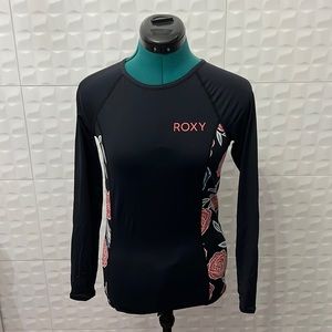Roxy floral rash guard/swimsuit cover up